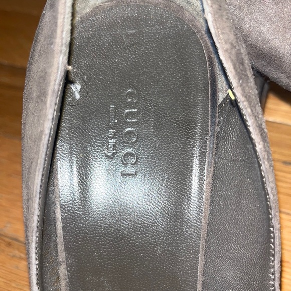 Gucci brown, open toe heels - Picture 2 of 4